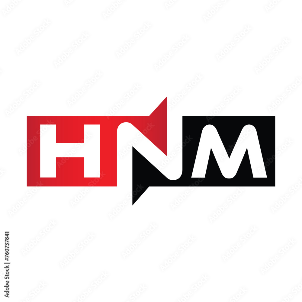 Fototapeta premium HNM Monogram Initial Letters Logo