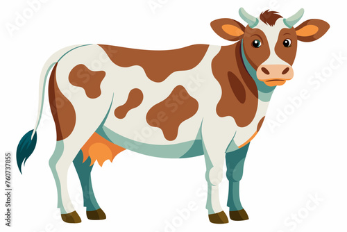 water-color-simple-cow-vector .