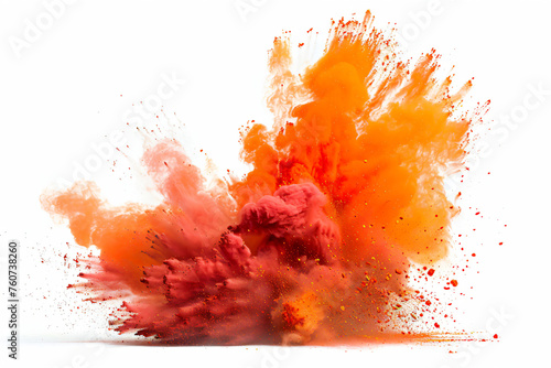 exploding red color powder