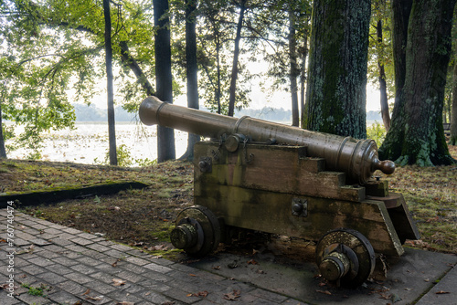 Cannon at Arkansas Post National Memorial. Site of first European settlement in Mississippi Alluvial Plain and present-day U.S. state of Arkansas.  photo