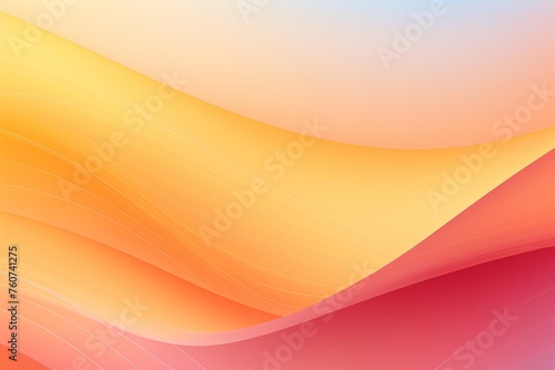 Orange and yellow ombre background, in the style of delicate lines, shaped canvas