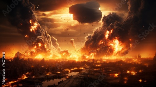 Apocalyptic scenario of the end of the world