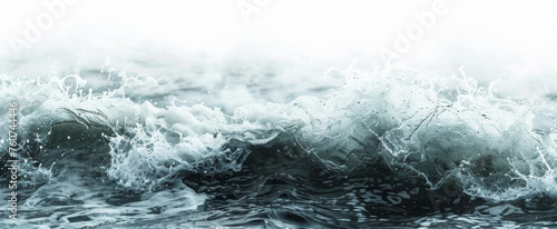 Water, blue water surface with wave isolated on a white background. Sea water surface cut out © Sabina Gahramanova