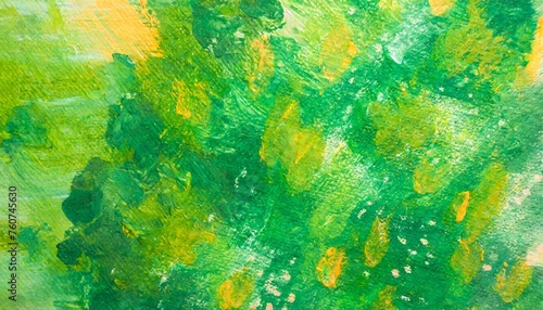 abstract art background green color multicolor painting on canvas