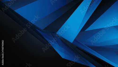 modern black blue abstract background minimal color gradient dark web banner geometric shape 3d effect