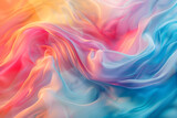 Abstract digital art background with colorful twisted shapes in motion, suitable for poster, flyer, banner, or as a design element.