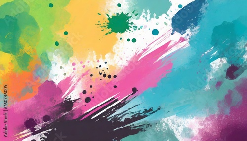 abstract colorful background with splashes