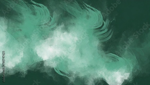 abstract greeen smoke grunge background photo