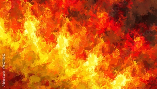 texture painted fire flames abstract background computer graphics in orange and red yellow tones