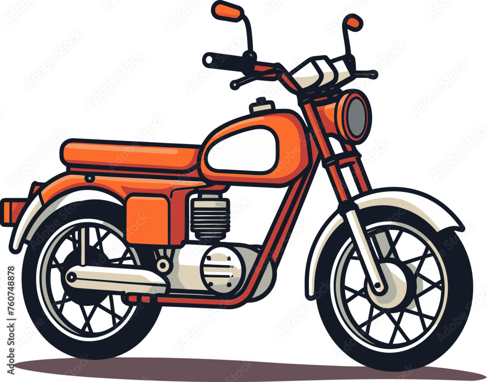 Classic Harley-Davidson Vector Illustration