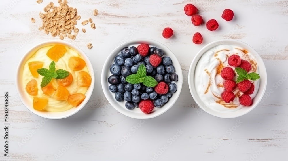 Cornflakes cereal with yogurt Cornflakes cereal with yogurt