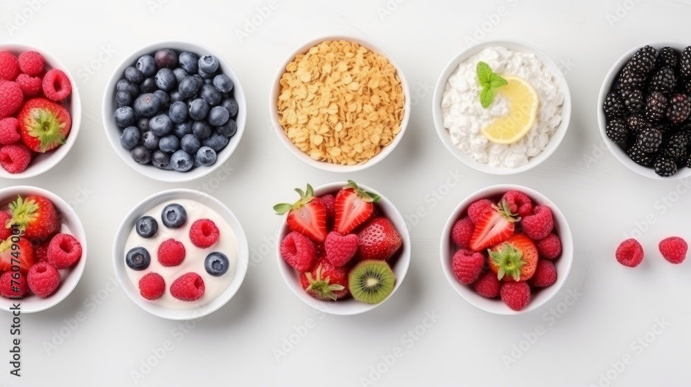 Cornflakes cereal with yogurt Cornflakes cereal with yogurt