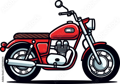 Motorcycle Workshop Tools Emblem Vector