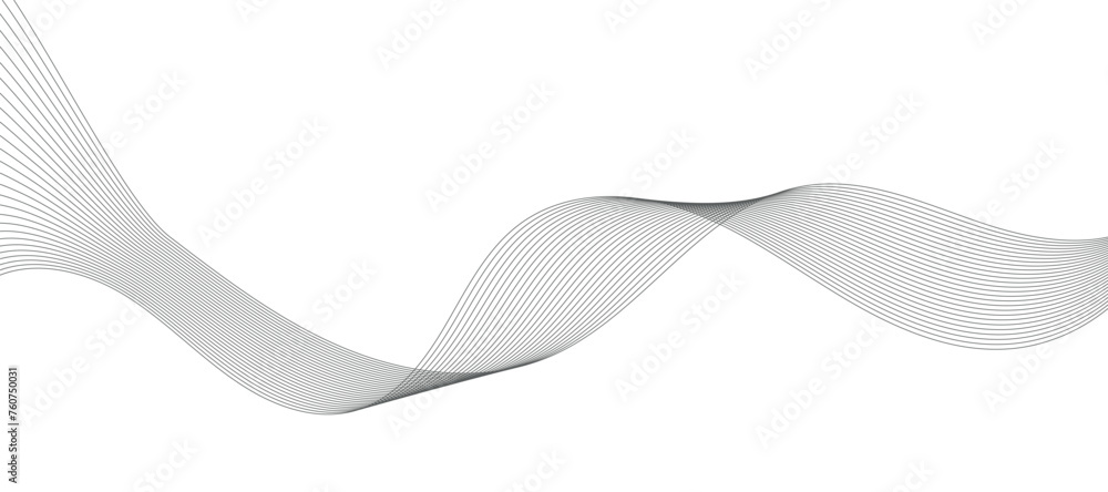 Modern Vector Background with Black Wavy Lines. Modern Vector Background with Black Wavy Lines.