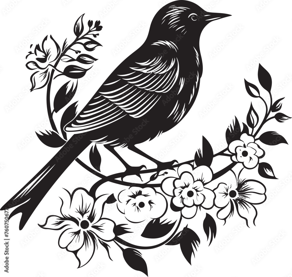 Blossom Wings Floral Pigeon Icon Design Elegant Aviary Vector Emblem of Floral Pigeon Blossom Wings Floral Pigeon Icon Design Elegant Aviary Vector Emblem of Floral Pigeon