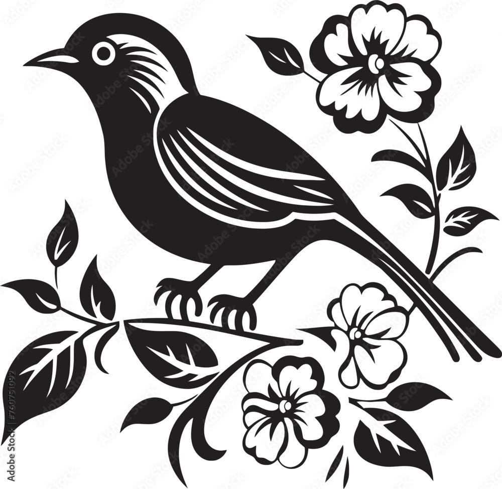 Natures Elegance Vector Icon of Floral Pigeon Winged Whisper Aesthetic Floral Pigeon Emblem Natures Elegance Vector Icon of Floral Pigeon Winged Whisper Aesthetic Floral Pigeon Emblem