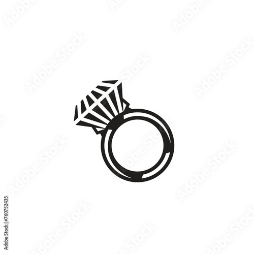 vector illustration of diamond jewelry logo icon for the trade industry and art collectors