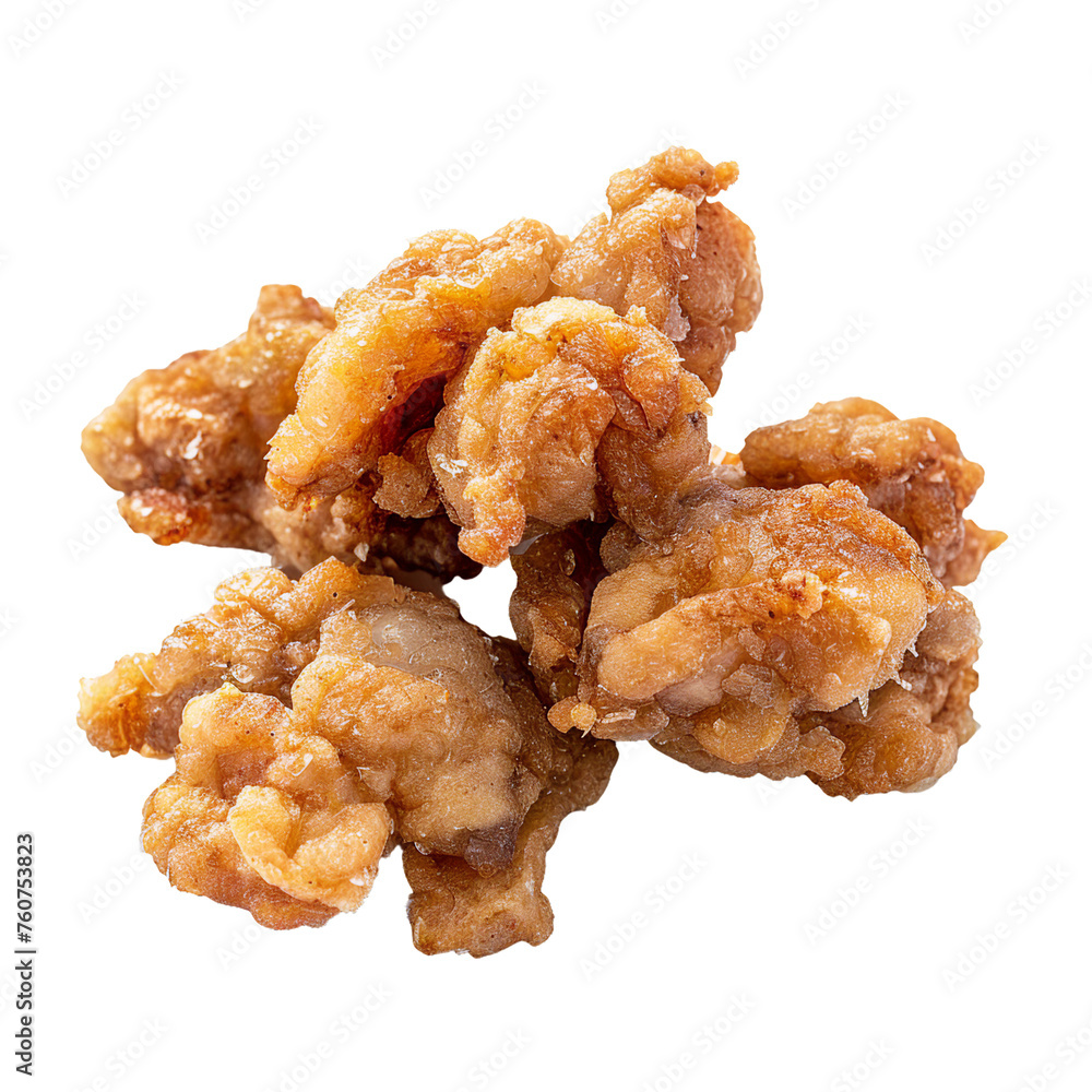 Karaage, transparent background, isolated image, generative AI Karaage, transparent background, isolated image, generative AI
