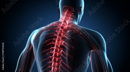 Men's spinal pain in the waist