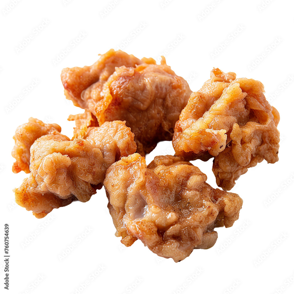 Karaage, transparent background, isolated image, generative AI Karaage, transparent background, isolated image, generative AI