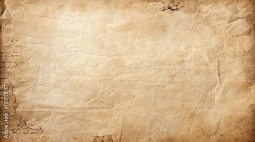 Old parchment paper sheet ancient vintage texture background photo