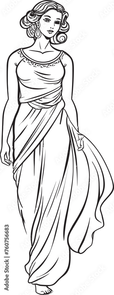Classical Elegance Vector Design of Ancient Beauty Olympian Opulence Iconic Emblem of Greek Beauty Classical Elegance Vector Design of Ancient Beauty Olympian Opulence Iconic Emblem of Greek Beauty