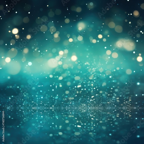 Teal christmas background with background dots