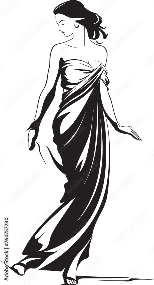 Classical Charm Vector Logo of Ancient Beauty Pantheon Princess Iconic Emblem of Greek Goddess Classical Charm Vector Logo of Ancient Beauty Pantheon Princess Iconic Emblem of Greek Goddess