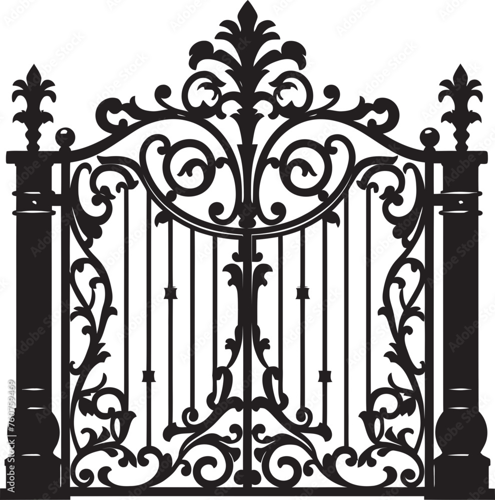 Nostalgic Arch Vector Representation of Antique Metal Gate Romantic Ride Back View of Loving Couple in Convertible Car Vector Logo Nostalgic Arch Vector Representation of Antique Metal Gate Romantic Ride Back View of Loving Couple in Convertible Car Vector Logo