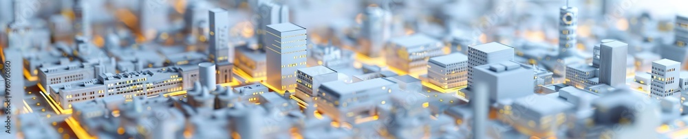 3D robot as a city planner, designing sustainable urban spaces with ...