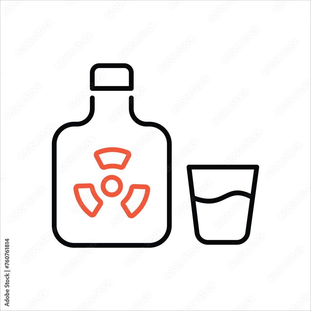 Toxic icon editable stock vector stock Toxic icon editable stock vector stock