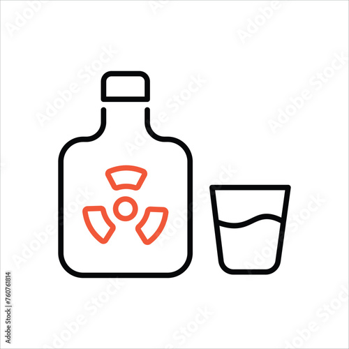 Toxic icon editable stock vector stock