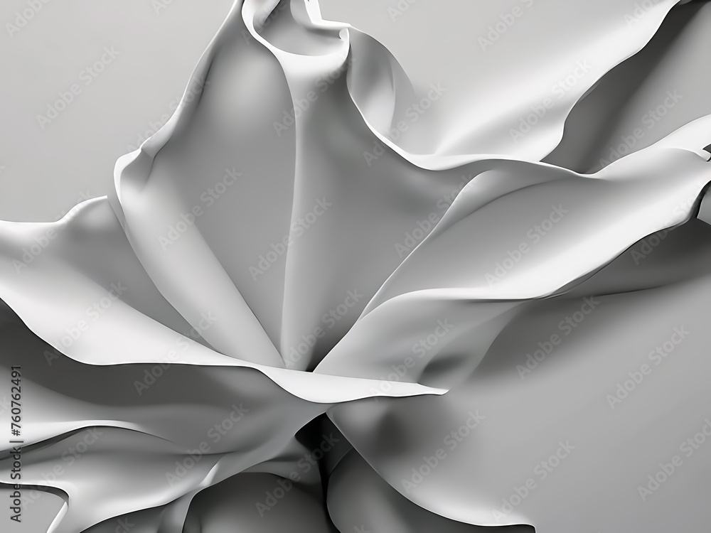 Folds of fabric. Cloth background. Selective focus. AI generated