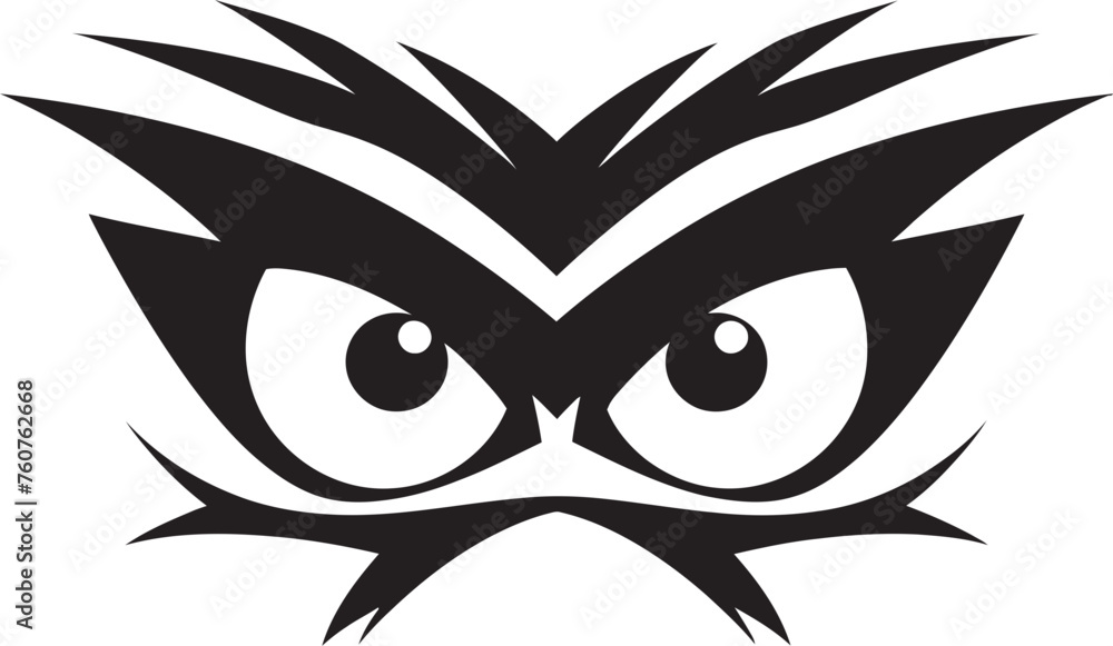 Animated Anger Angry Eye Mask Vector Icon Design Hostile Look Cartoon Angry Eye Mask Symbolism Animated Anger Angry Eye Mask Vector Icon Design Hostile Look Cartoon Angry Eye Mask Symbolism