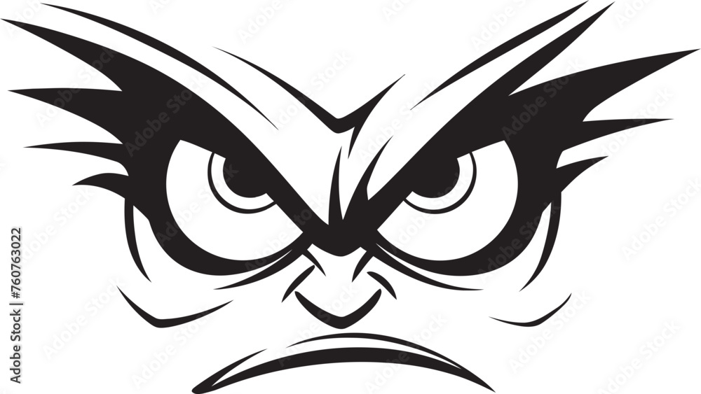Incensed Intensity Angry Eye Mask Iconic Logo Design in Cartoon Form Seething Stare Cartoon Angry Eye Mask Vector Icon Incensed Intensity Angry Eye Mask Iconic Logo Design in Cartoon Form Seething Stare Cartoon Angry Eye Mask Vector Icon