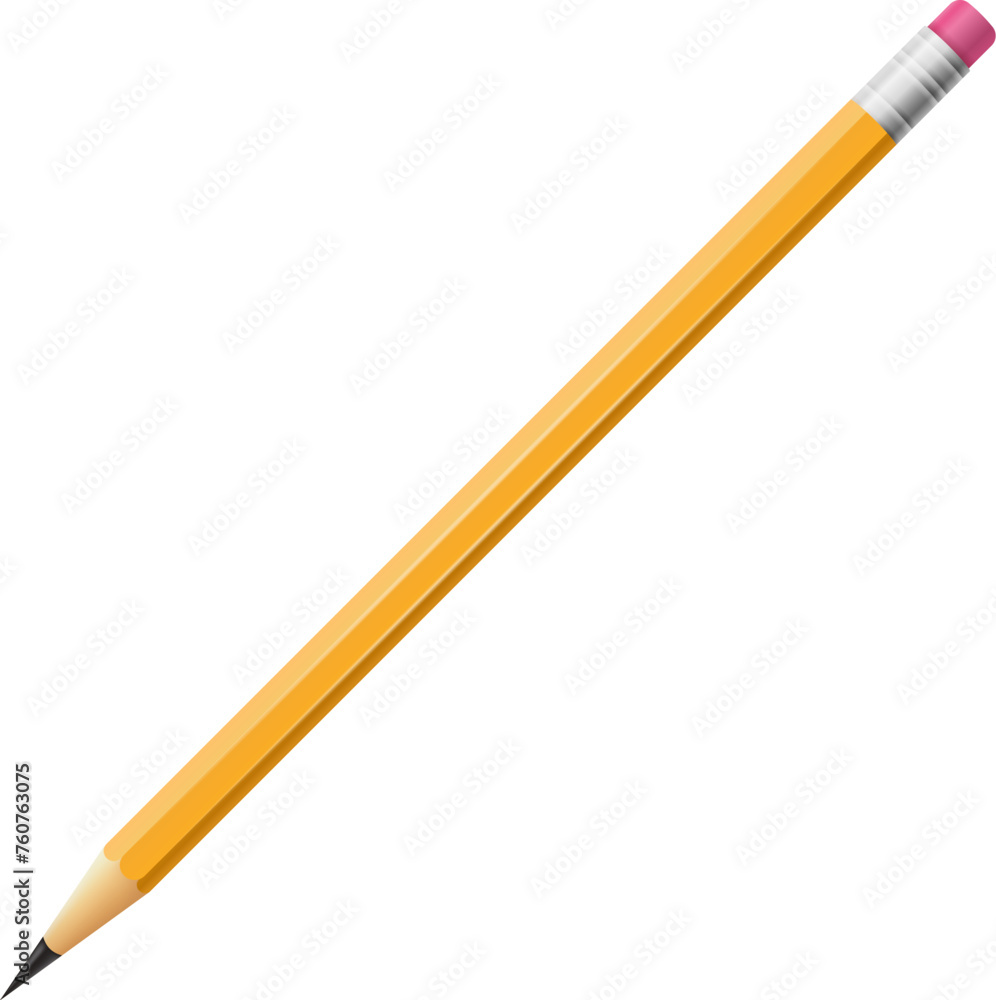 Pencil mockup. Blank brand supply. Wooden tool Pencil mockup. Blank brand supply. Wooden tool