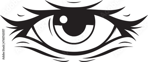 Enraged Vision Vector Representation of Cartoon Angry Eye Mask Incensed Intensity Angry Eye Mask Iconic Logo Design in Cartoon Form