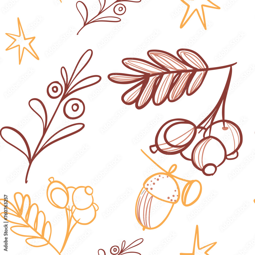 Line pattern design automn mood