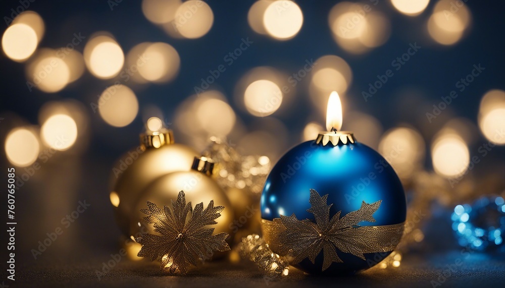 christmas decoration with candles A serene Christmas with blue and gold lights. The lights are soft and gentle and they create a peace christmas decoration with candles A serene Christmas with blue and gold lights. The lights are soft and gentle and they create a peace