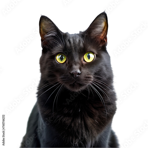 beautiful cat portrait isolated