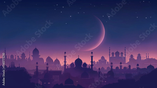 Background for Ramadan, muslim holiday celebration card
