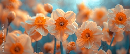 Beautiful daffodils, high resolutions, photographic effect, devoid of humans, authentic, Wallpaper Pictures, Background Hd
