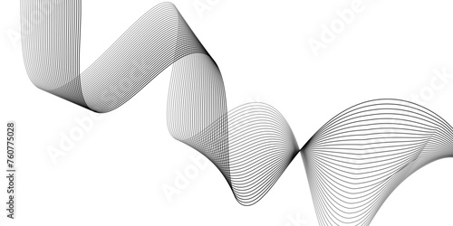 abstract Smooth wave  vector background layout design ,Futuristic technology and sound wave pattern. absteact modern wave line, photo