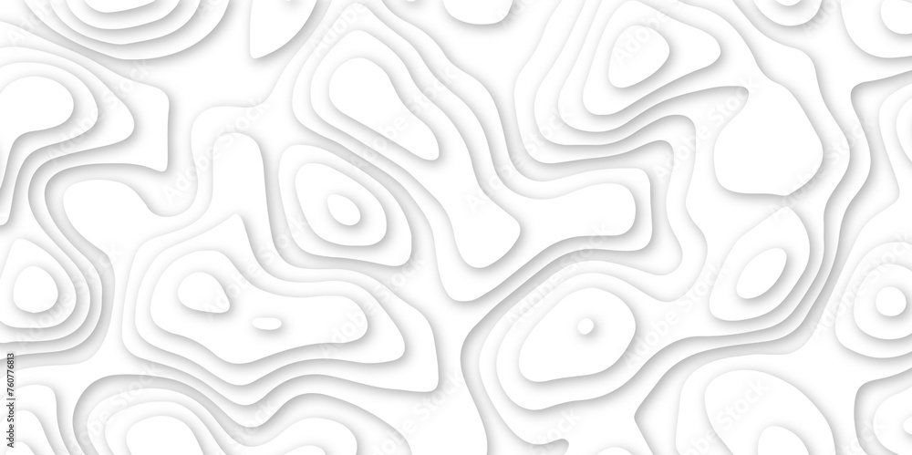 Abstract geometric layered curve line white background. 3d white papercut topography relief. Cover layout template. paper cut topography soft background banner texture. light liquid wave illustration. Abstract geometric layered curve line white background. 3d white papercut topography relief. Cover layout template. paper cut topography soft background banner texture. light liquid wave illustration.