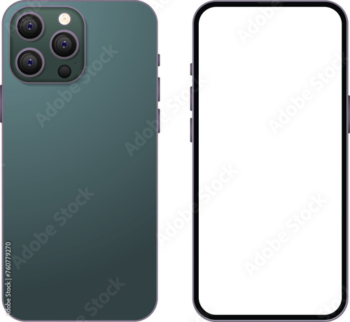 Apple iPhone 15 Pro Max High quality detailed device mockup. mock up iphone 14 or 15 pro max gold, silver, deep purple, space black color, different colors background. Vector illustration