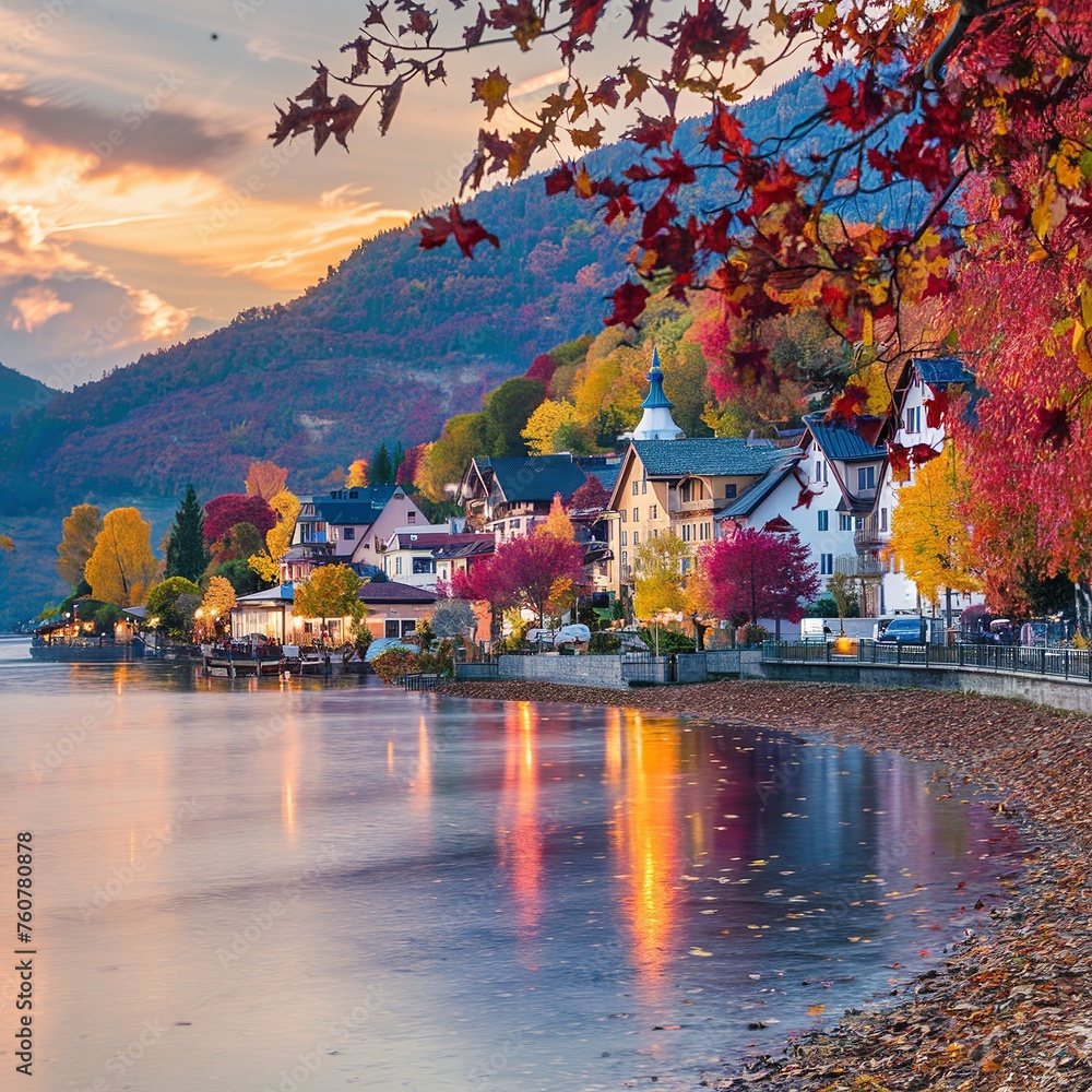 Hallstatt, Austria in Autumn
