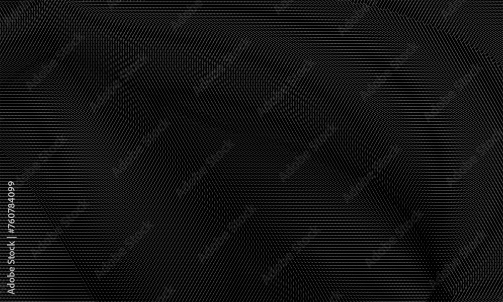 Abstract geometric black fluid structure tile background. Seamless geometric pattern background black grey lines dot patterns