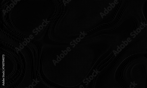 Abstract geometric black fluid structure tile background. Seamless geometric pattern background black grey lines dot patterns