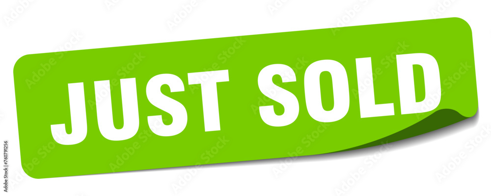 just sold sticker. just sold label just sold sticker. just sold label