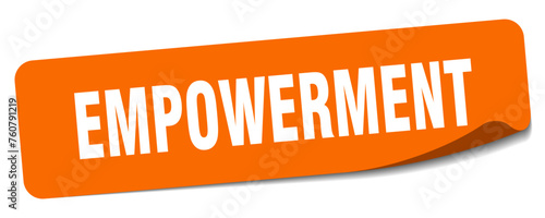 empowerment sticker. empowerment label